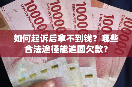 武汉如何起诉后拿不到钱？哪些合法途径能追回欠款？