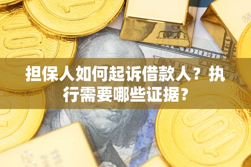 武汉担保人如何起诉借款人？执行需要哪些证据？
