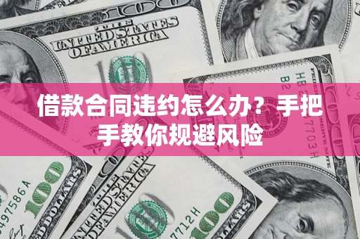 武汉借款合同违约怎么办？手把手教你规避风险