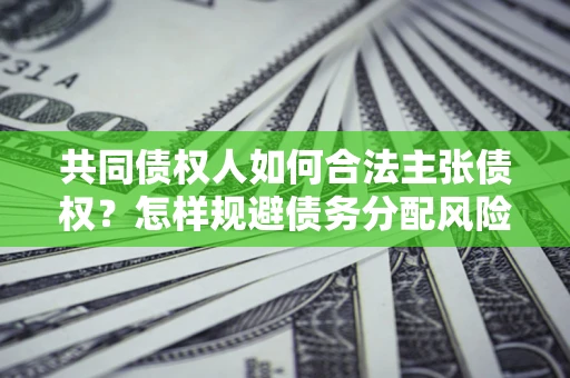 武汉共同债权人如何合法主张债权？怎样规避债务分配风险？