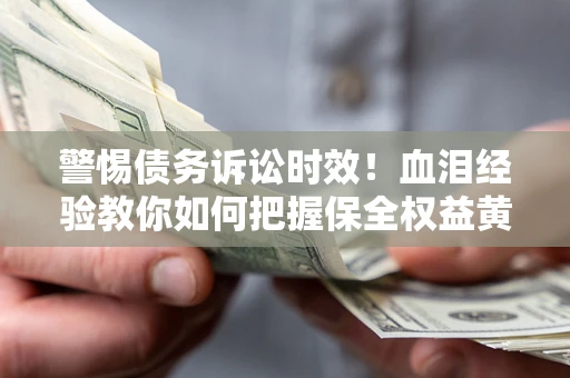 武汉警惕债务诉讼时效！血泪经验教你如何把握保全权益黄金期