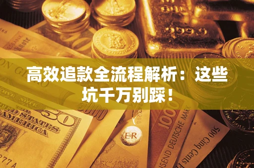 武汉高效追款全流程解析：这些坑千万别踩！