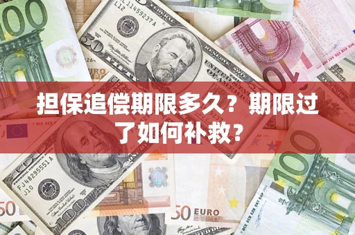 武汉担保追偿期限多久？期限过了如何补救？