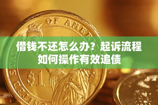 武汉借钱不还怎么办？起诉流程如何操作有效追债