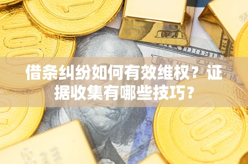 武汉借条纠纷如何有效维权？证据收集有哪些技巧？