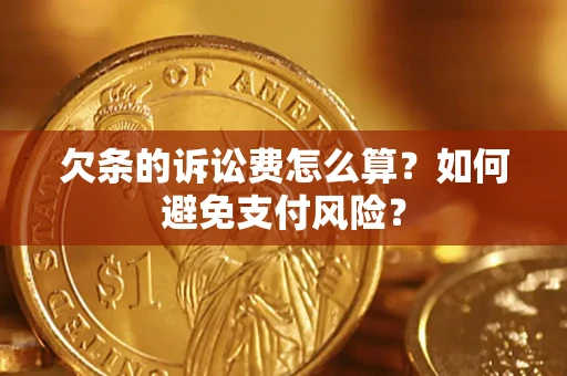 武汉欠条的诉讼费怎么算？如何避免支付风险？