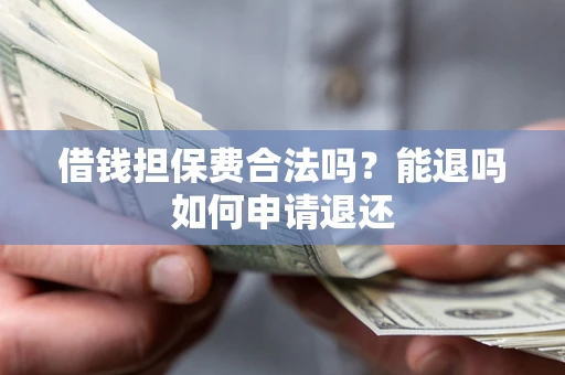 武汉借钱担保费合法吗？能退吗如何申请退还